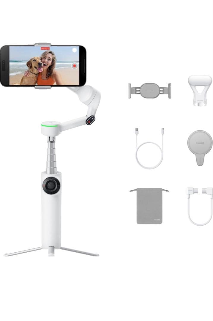 【美品】Insta360 Flow 2 Pro クリエイターキット ホワイト