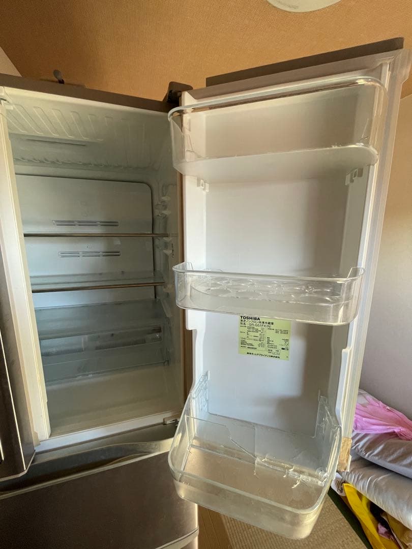 510L TOSHIBA 冷蔵庫 GR-G51FX (N) シルバー