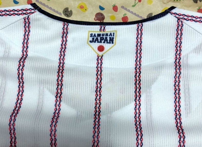 WBC 侍ジャパン 日本代表 レプリカユニフォームホーム背番号なし未使用ロゴ刺繍