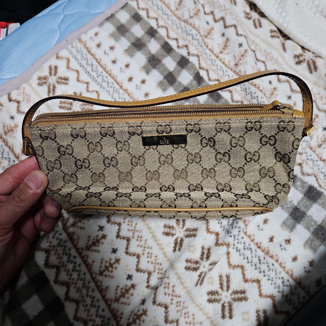 P*e様 GUCCI ベージュ GGパターン ハンドバッグ