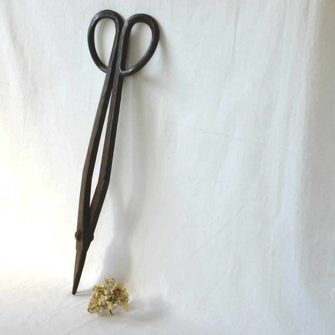 長さ50cm！大きな鉄のハサミ　オブジェ　鍛冶屋　アンティーク　アイアン