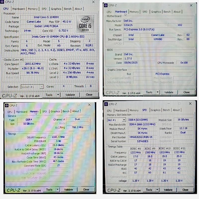 Windowsノート本体 Precision5750 17inch Corei5 32 512 T2000