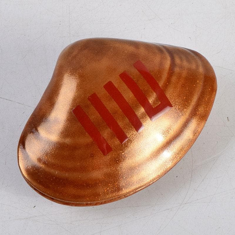 茶道具　輪島塗　江尻玄舟作　金蒔絵　蛤　香合　共箱　V　8832