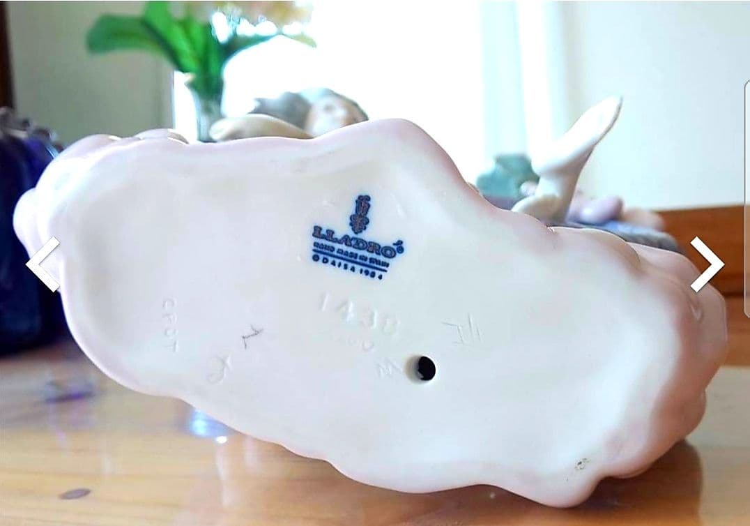 廃盤 期間限定品リヤドロ 名作「月の妖精」陶器 フェアリー 置物 フィギュリン