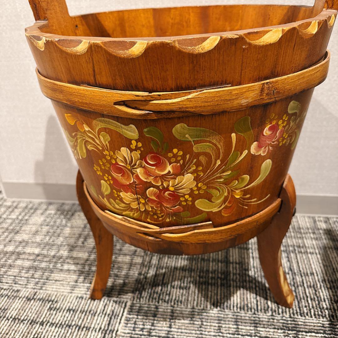 イタリア製　木製プランター