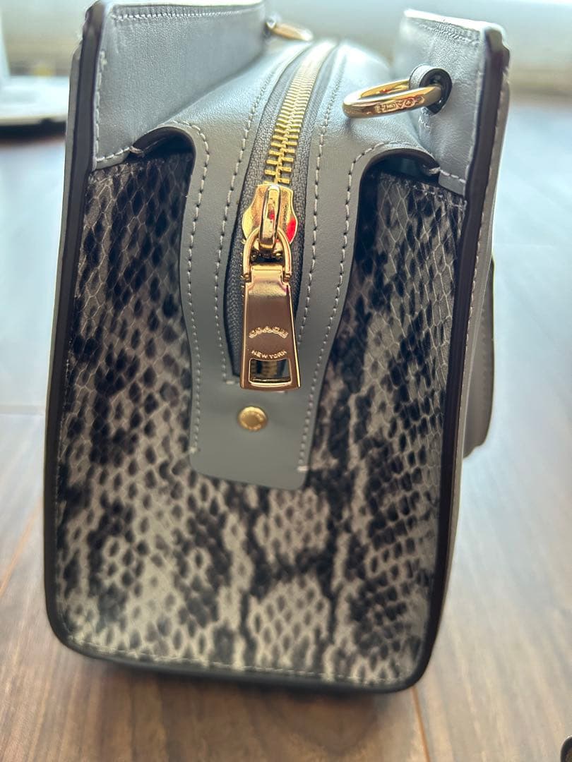 COACH グレース キャリーオール ハンドバッグ グレー超美品！