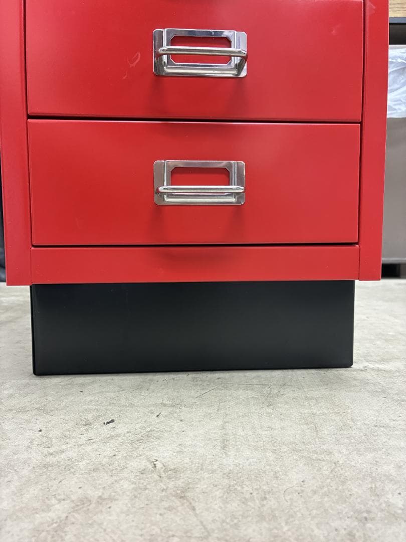 t*i様 BISLEY ビスレー A4 キャビネット 引き出し6段 赤 ペントレ