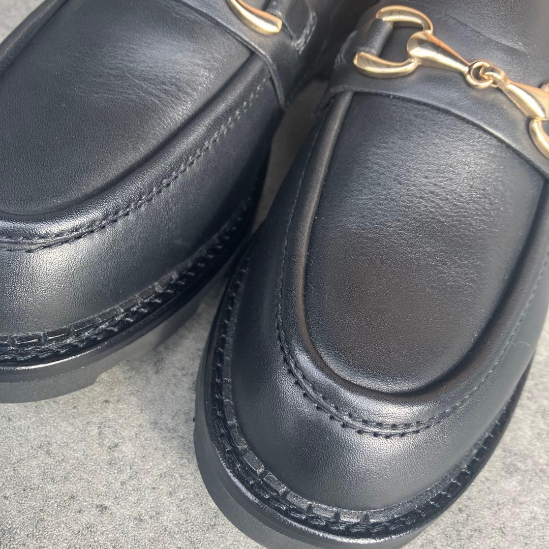 新品　未使用　REGAL ブラック ビットローファー 金具付き　24.5