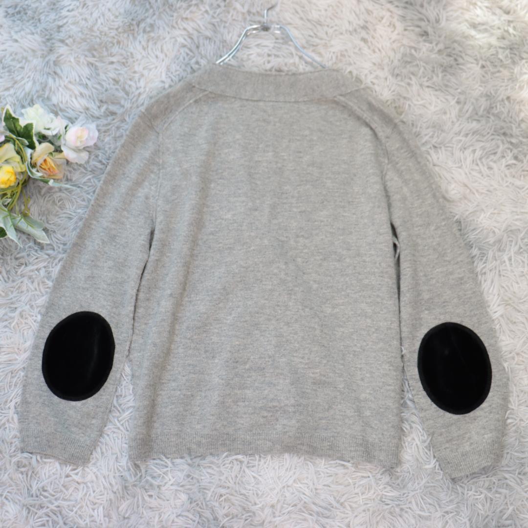 zhor&nema✨ゾーアンドネマ✨カーディガン　レース　カシミヤ混　サイズＬ