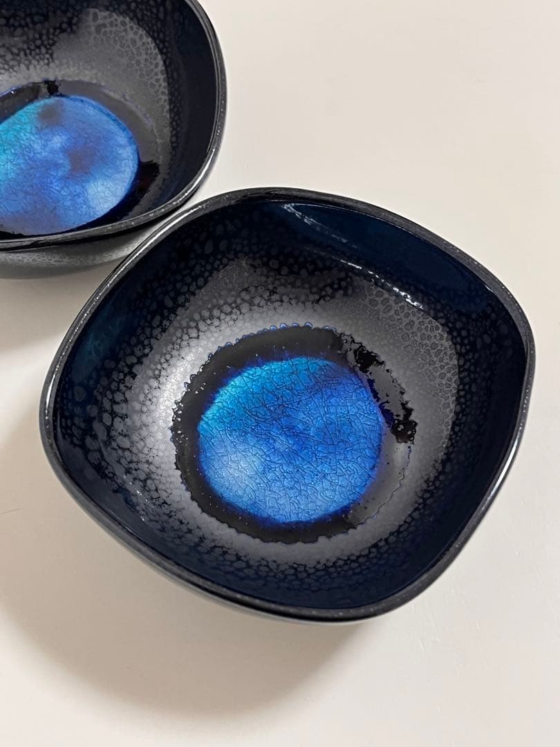 新品　石垣焼　石垣焼窯元　003242 角鉢（小）　２個セット