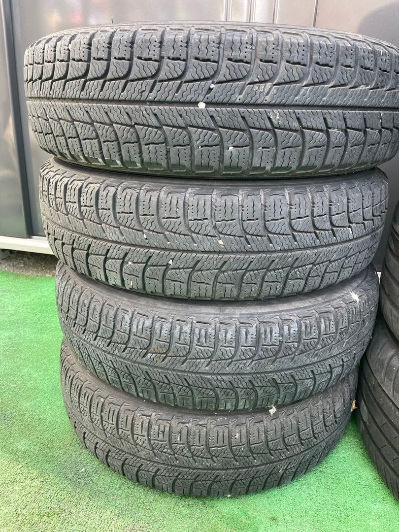 14インチ シルバー 5スポークホイールセット スタッドレス 155/65R14
