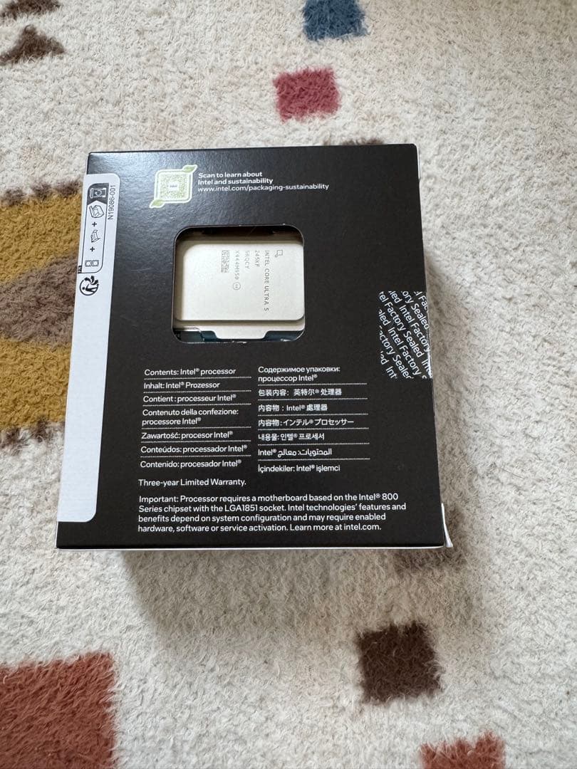 intel Core Ultra 5 245KF　4.2GHz LGA1851