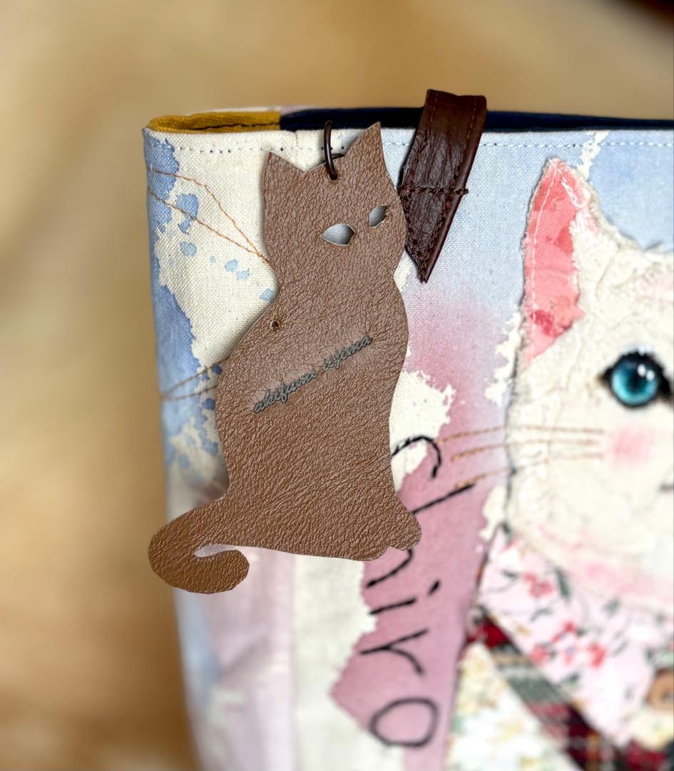 MUGI\"エンジェルしろ\"ねこのトートバッグ