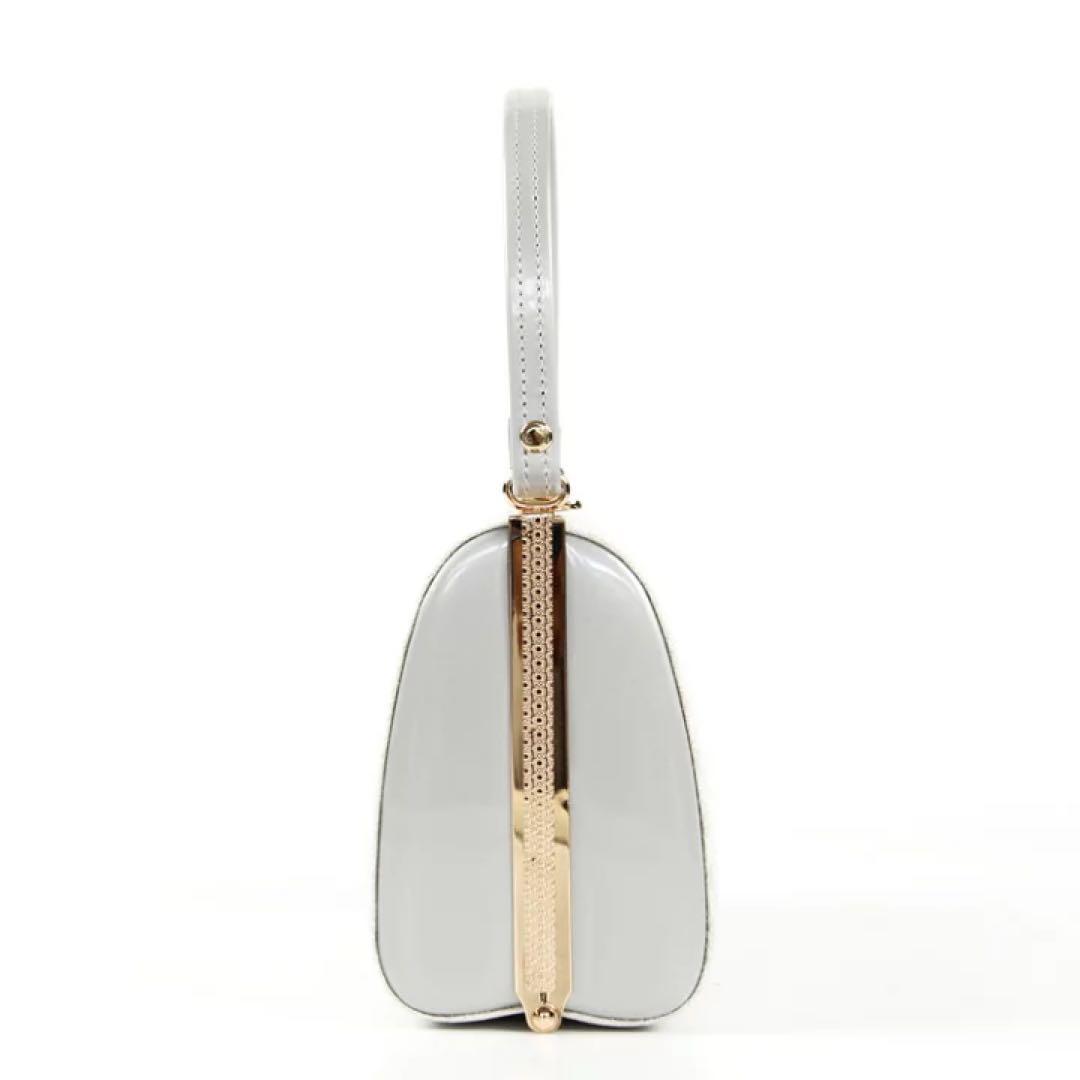 ☆新品未使用☆礼装用佐賀錦シルバー系波紋草履バッグセット　フリーサイズ