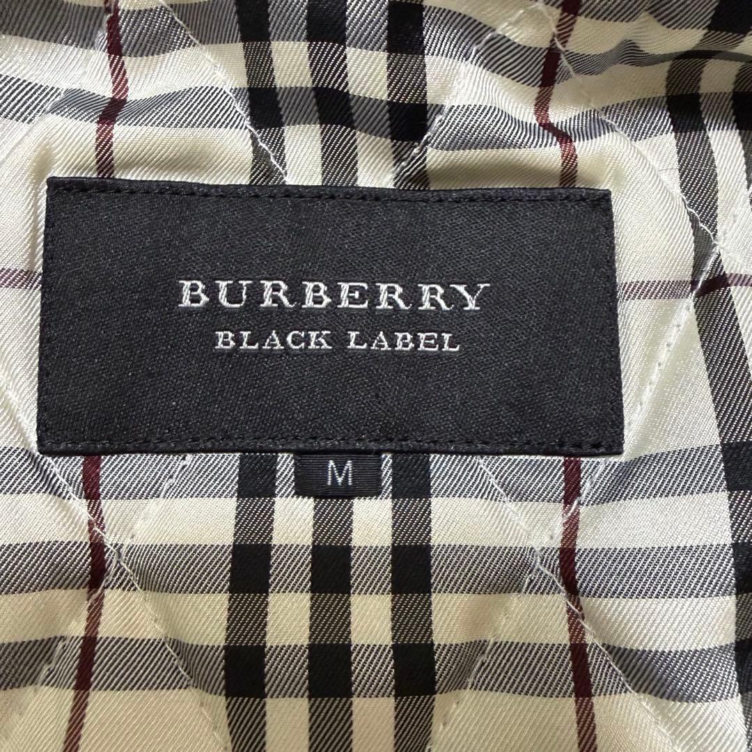 BURBERRY BLACK LABEL ラビットファージャケット　ノバチェック