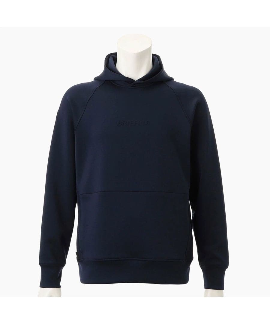 ブリーフィング　メンズ3Dロゴパーカー　ネイビー