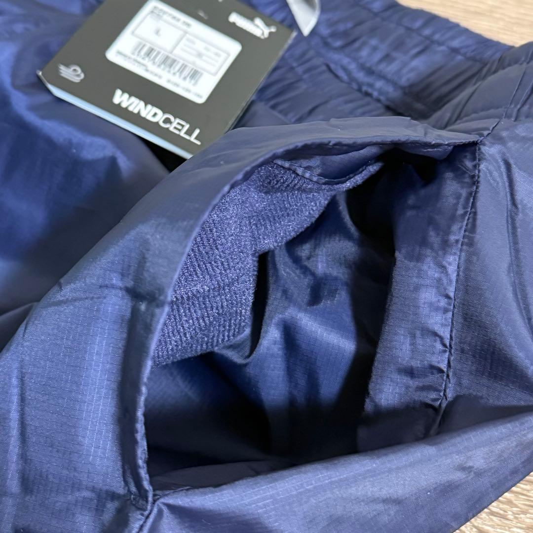 新品特価 PUMA サッカーウェア 裏起毛 ピステ・ウィンドブレーカー 上下 L