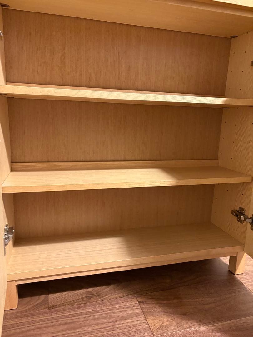 無印良品　組み合わせて使える木製収納　本棚　キャビネット　奥行約23cm