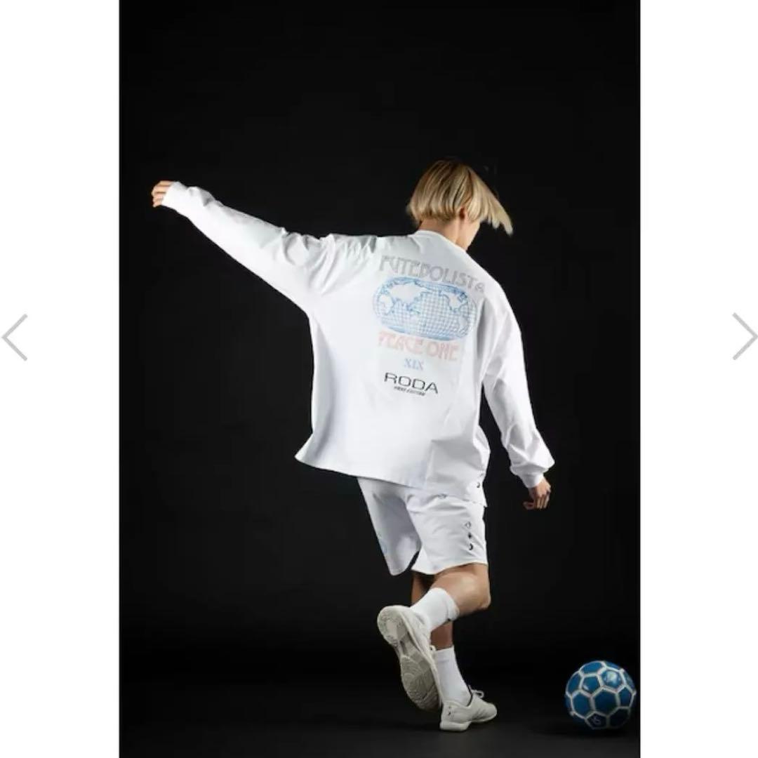 LUZ×RODA PEACE ONE XIX L/S PRA TEE WHT L