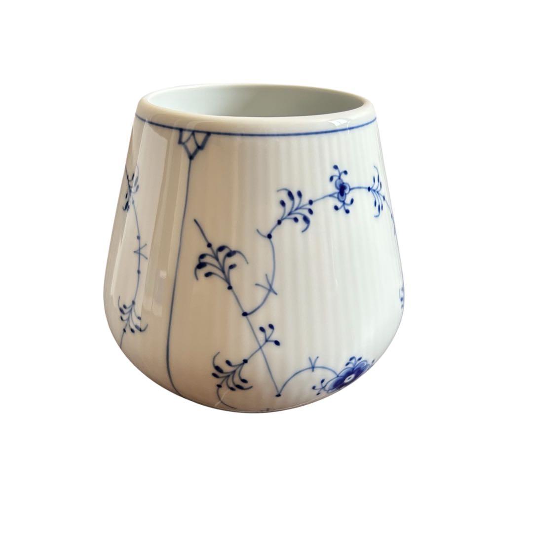 ［未使用品］ロイヤルコペンハーゲン ブルーフルーテッド プレイン ベース S