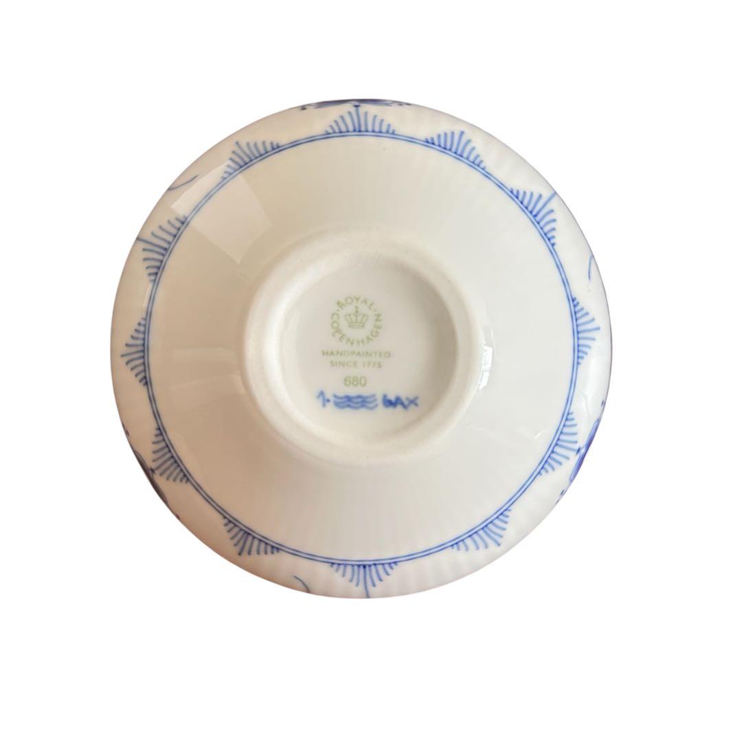 ［未使用品］ロイヤルコペンハーゲン ブルーフルーテッド プレイン ベース S