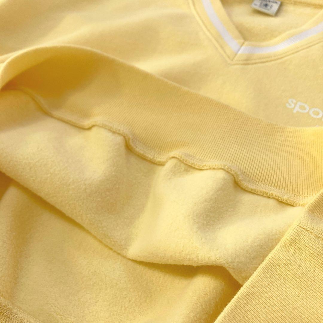 【タグ付き未使用】 Sporty&Rich クロップドスウェット Vネック