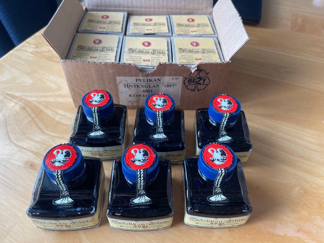 Pelikan 万年筆用インク　ロイヤルブルー　6個セット