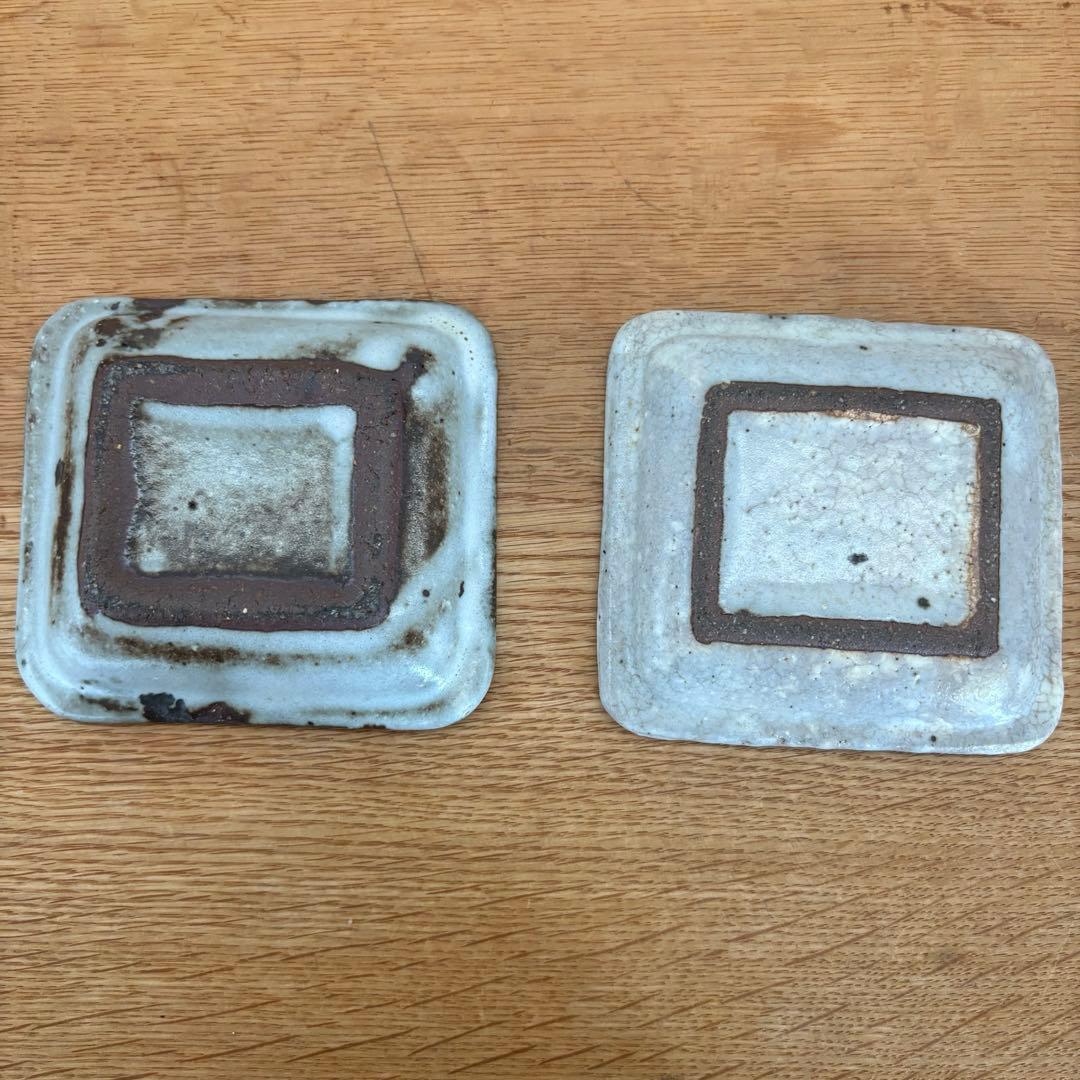 小野哲平さん　小皿2枚　カップ2客　銀継