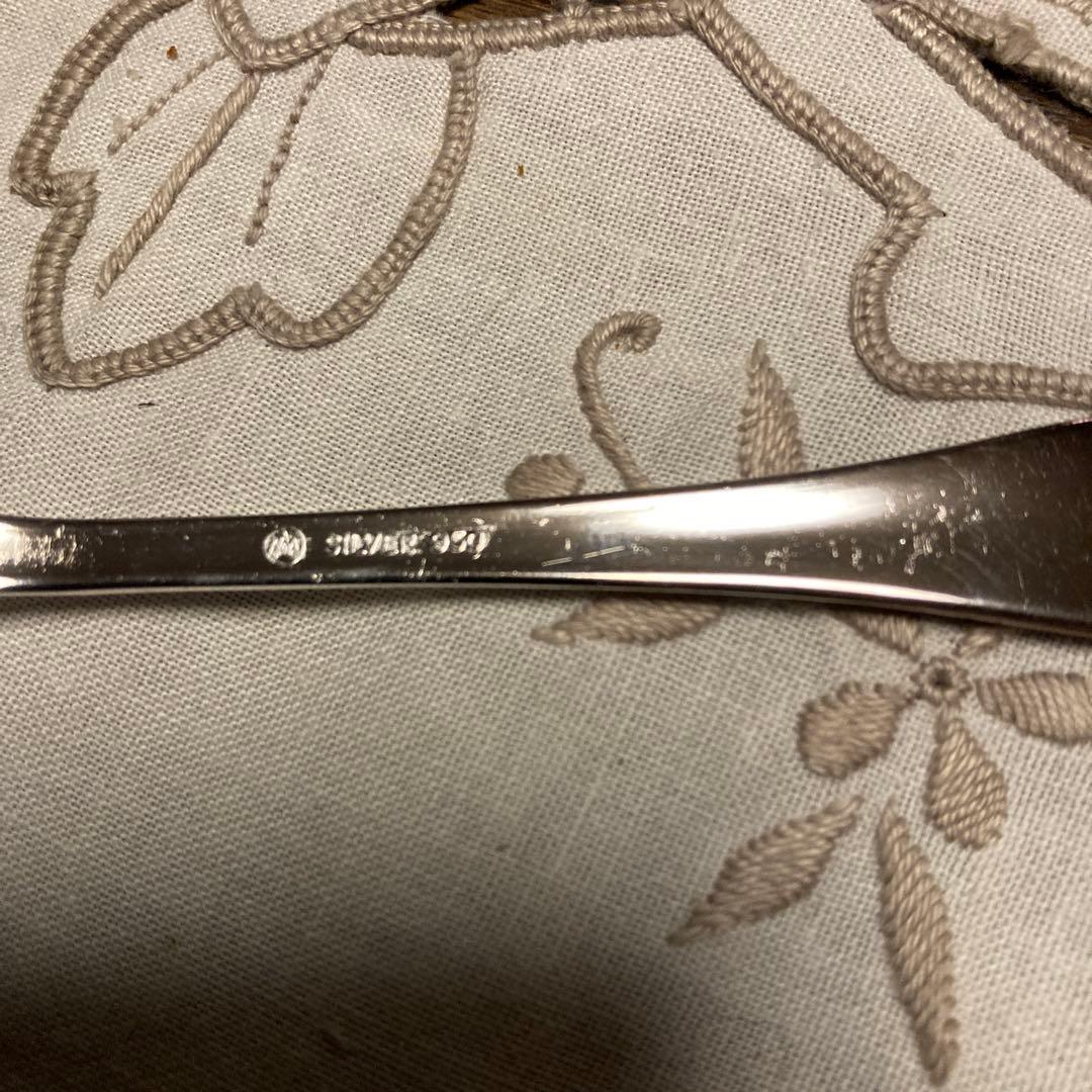 ラッキーウッド　純銀製スプーンセット