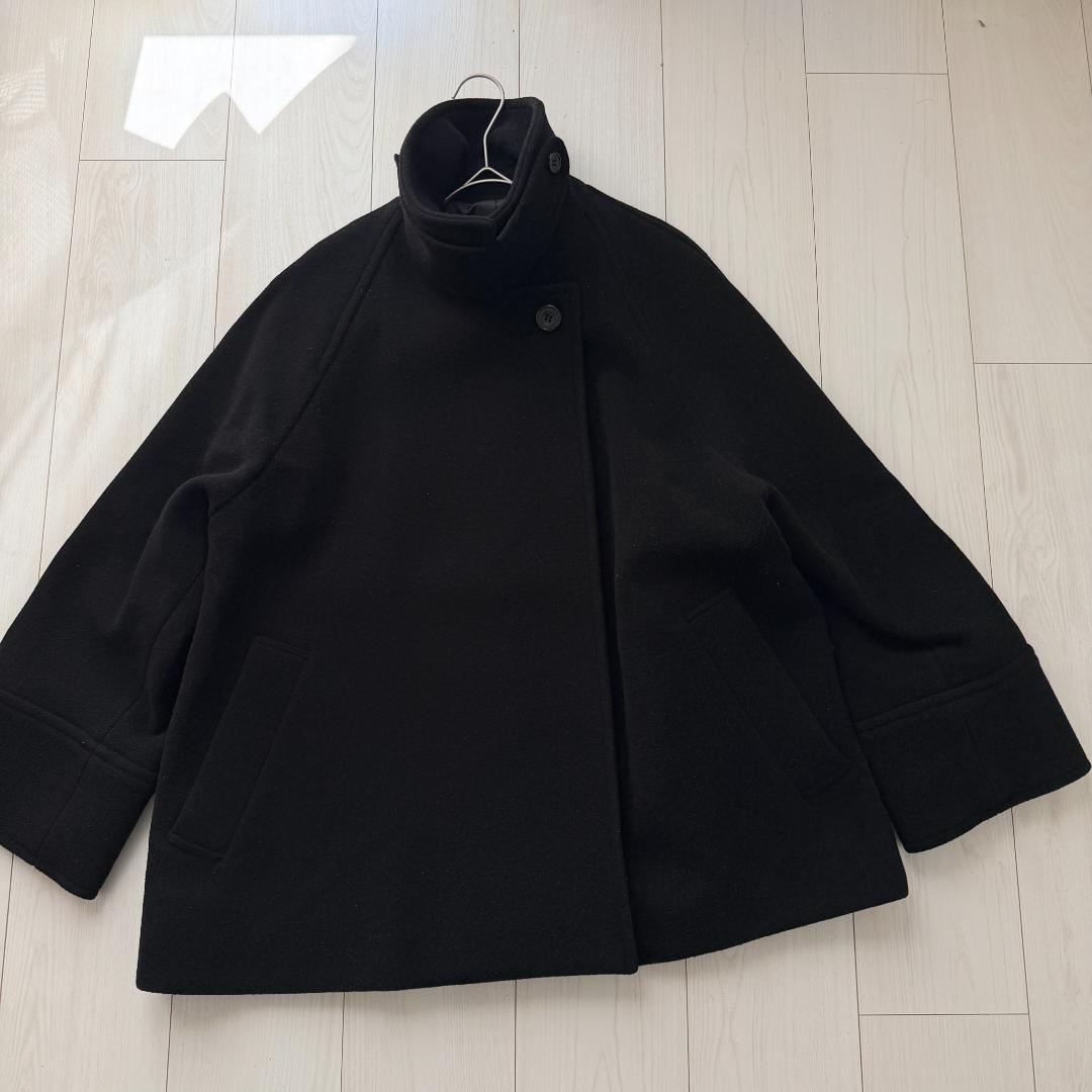 美品・完売品✨スピックアンドスパン　W/Nyモッサステンカラーショートコート