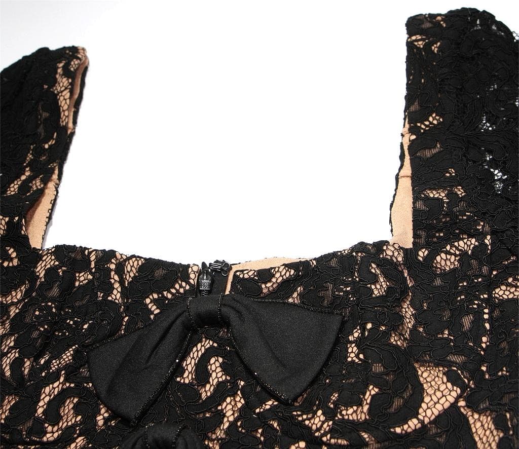 J*#様 セルフポートレイト ワンピース レース 黒 UK8 未使用 Cord