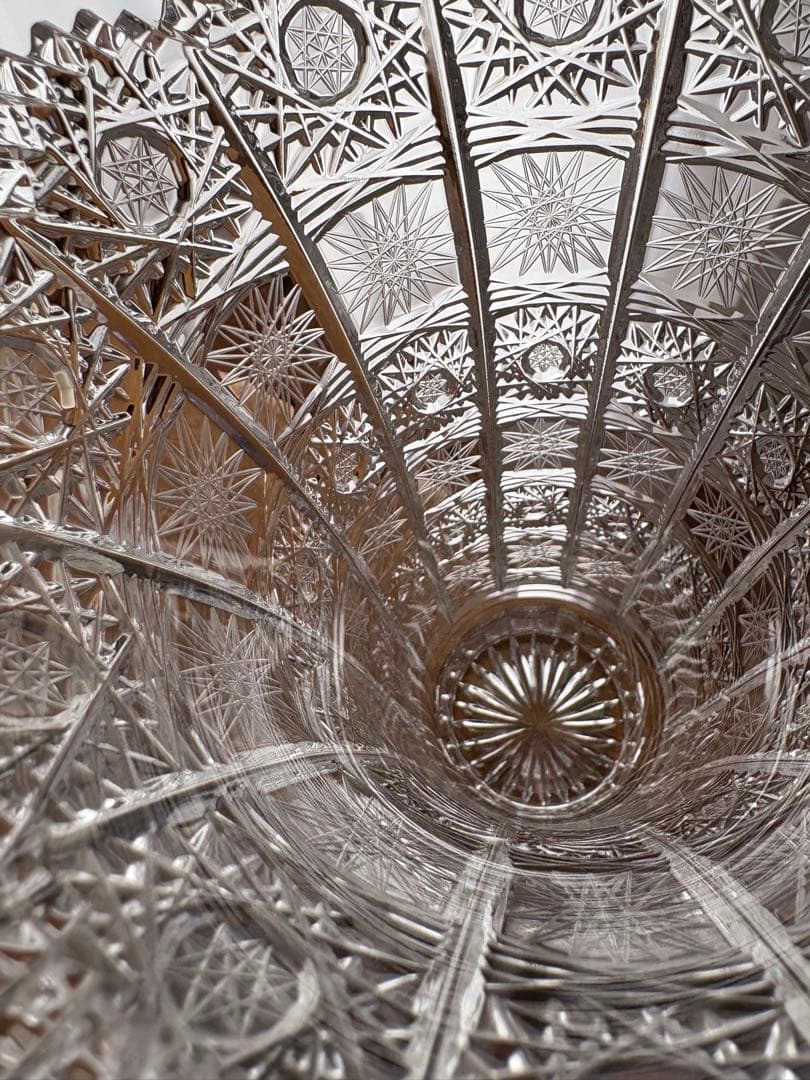 ボヘミアンガラス　花瓶 フラワーベース