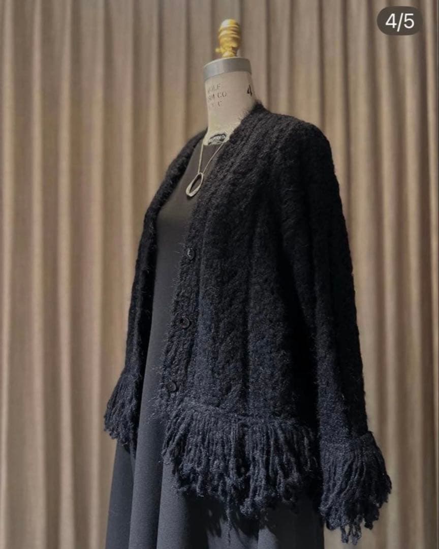Drawer Fall1 5Gシャギーフリンジカーディガン
