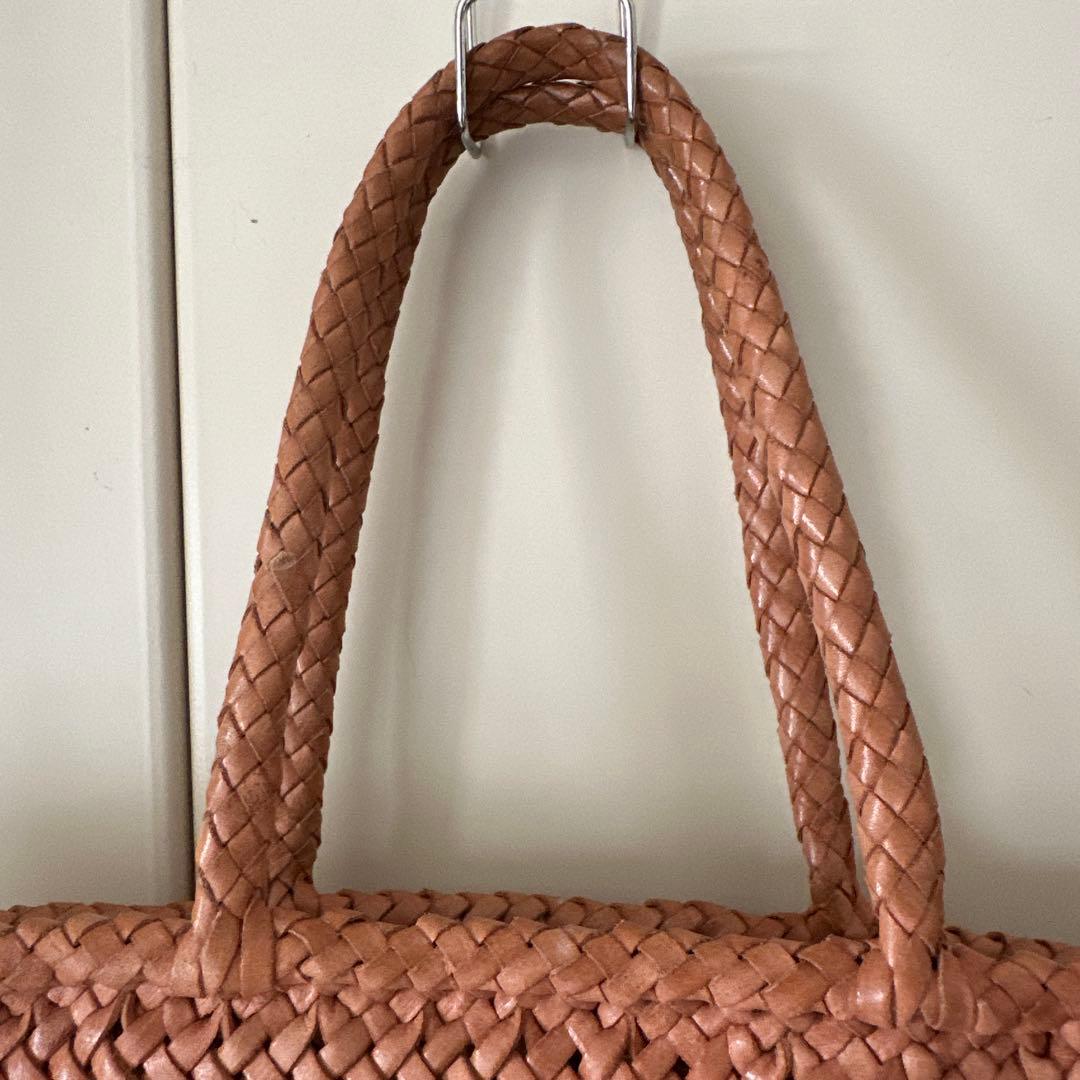 dragon diffusion レザーメッシュハンドバッグ