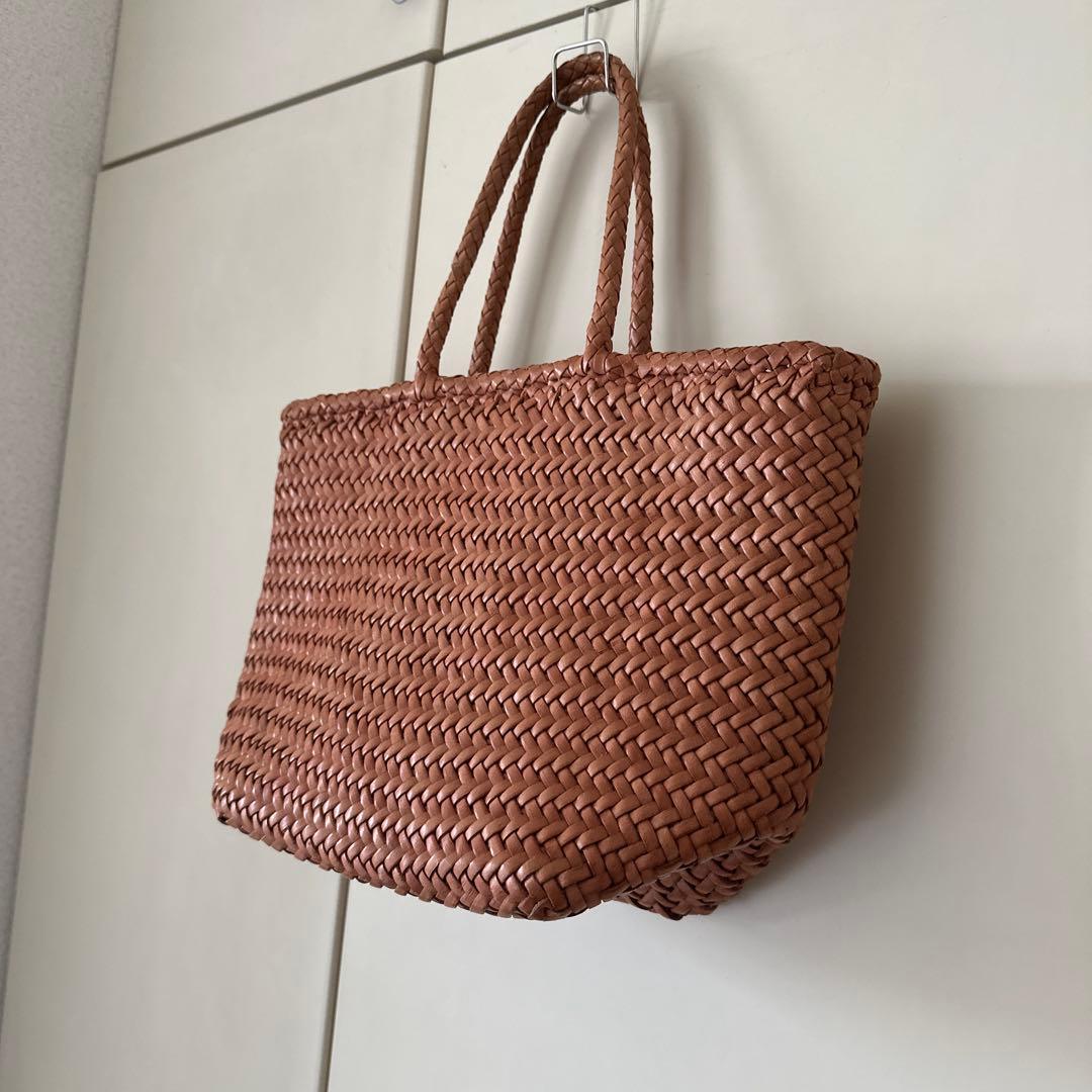 dragon diffusion レザーメッシュハンドバッグ