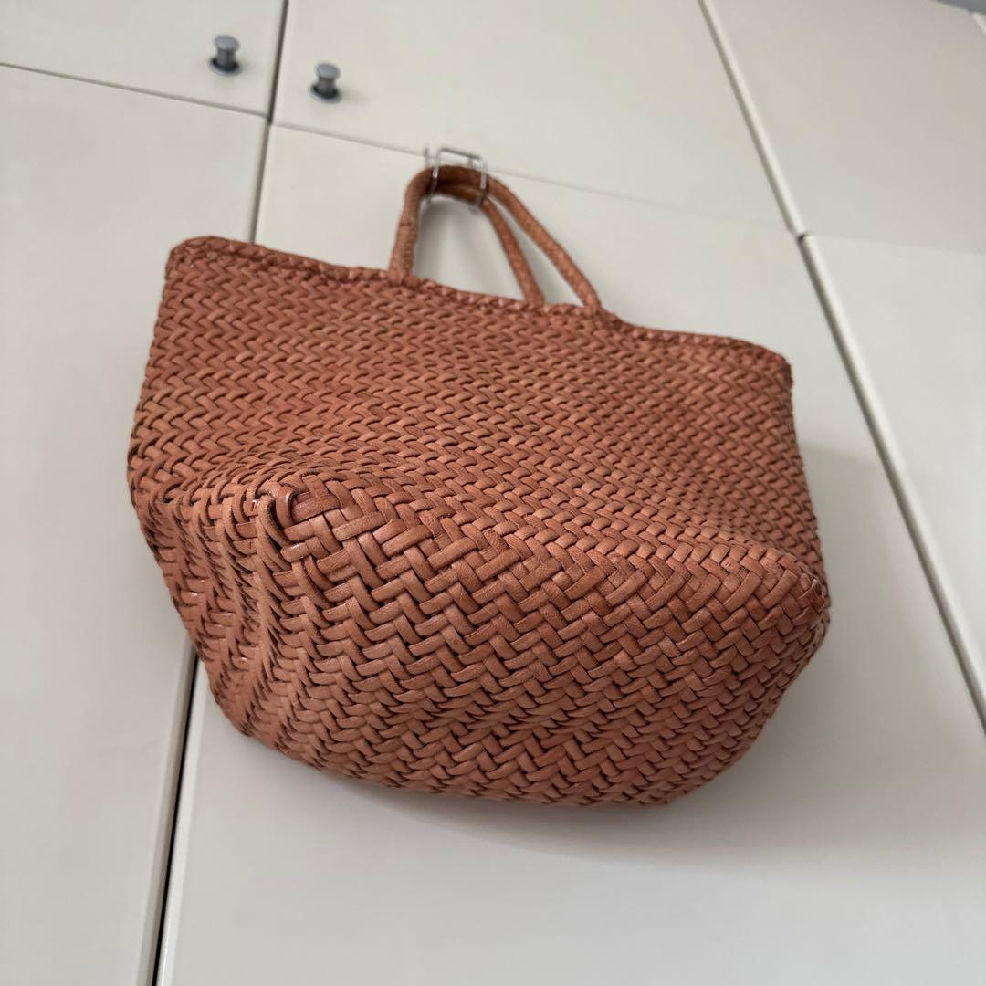 dragon diffusion レザーメッシュハンドバッグ