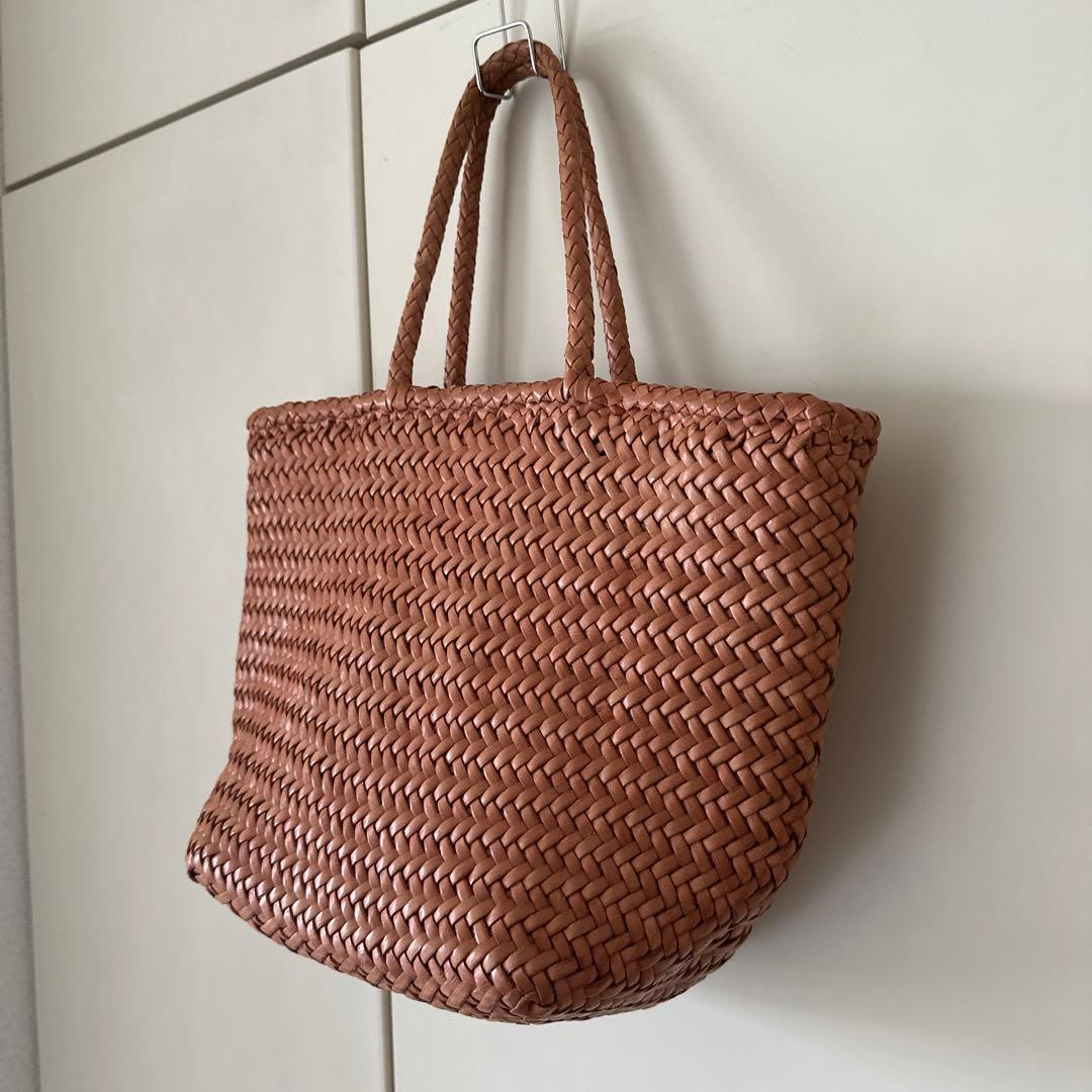 dragon diffusion レザーメッシュハンドバッグ