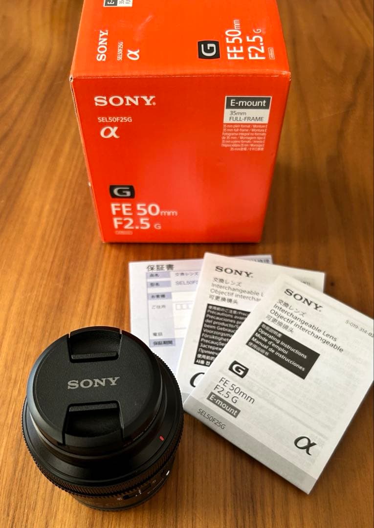 SONY FE 50mm F2.5 G SEL50F25G 単焦点レンズ
