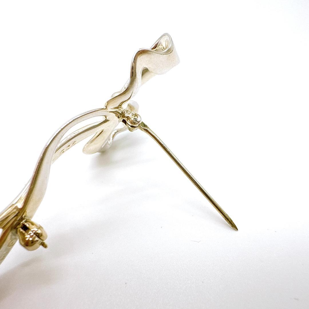 TIFFANY＆Co ティファニー SV925 リボン ピンブローチ ピンバッジ