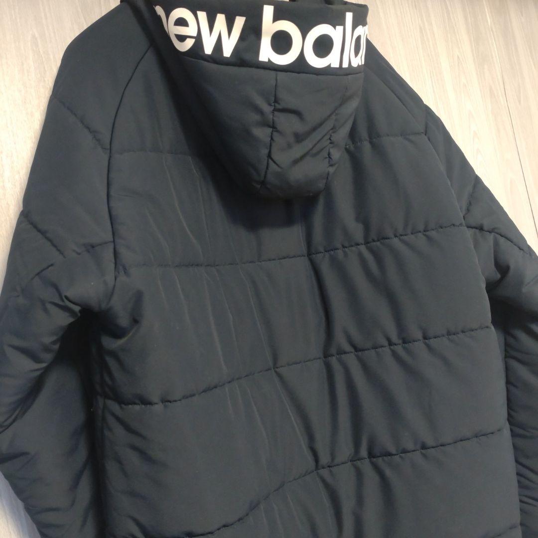 【美品】new balance☆ベンチコート☆Ｌサイズ 紺 防寒