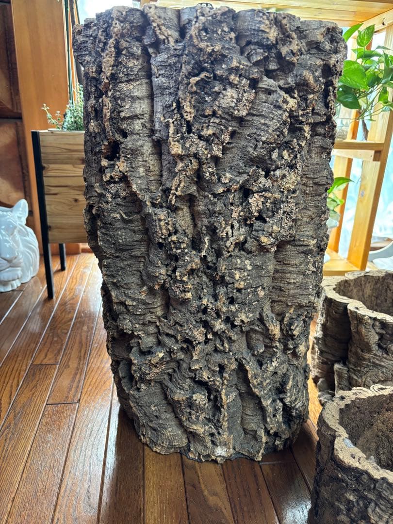 園芸用バージンコルク プランター外径約36cm×30×H60cm