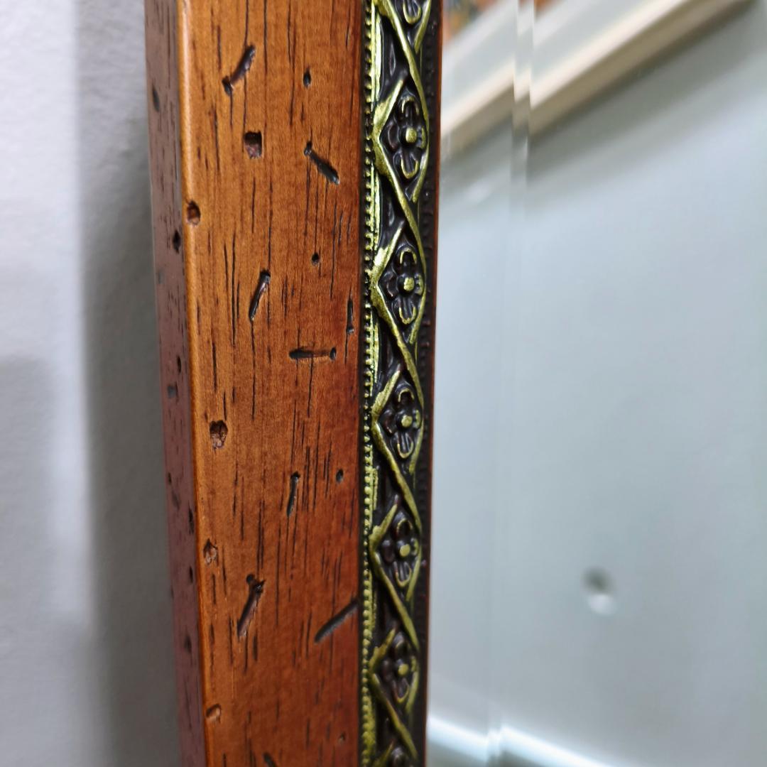 イタリア製 古木風 姿見 ミラー おしゃれ 鏡 壁掛け