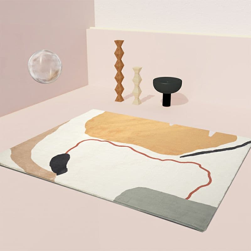 モダンなミニマリストのネットレッドカーペット北欧の厚い毛布