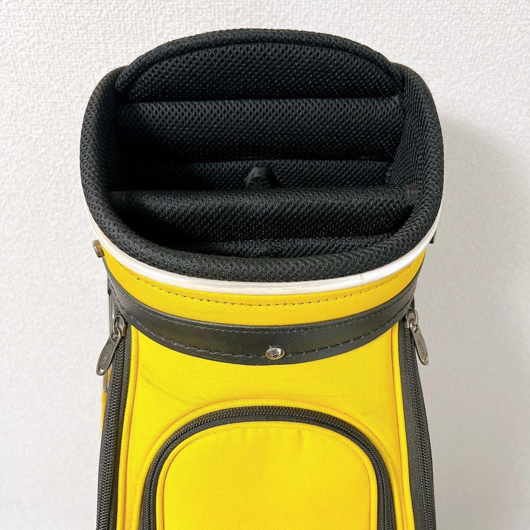 SRIXON スリクソン キャディバッグ 9型 5分割 黄色ゴルフバッグフード付