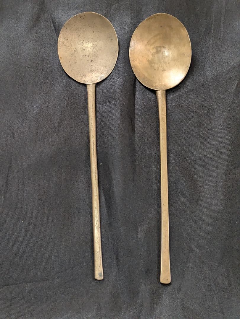 スッカラ　韓国　スプーン アンティーク 真鍮 ブラス 古道具 くらし　レトロ