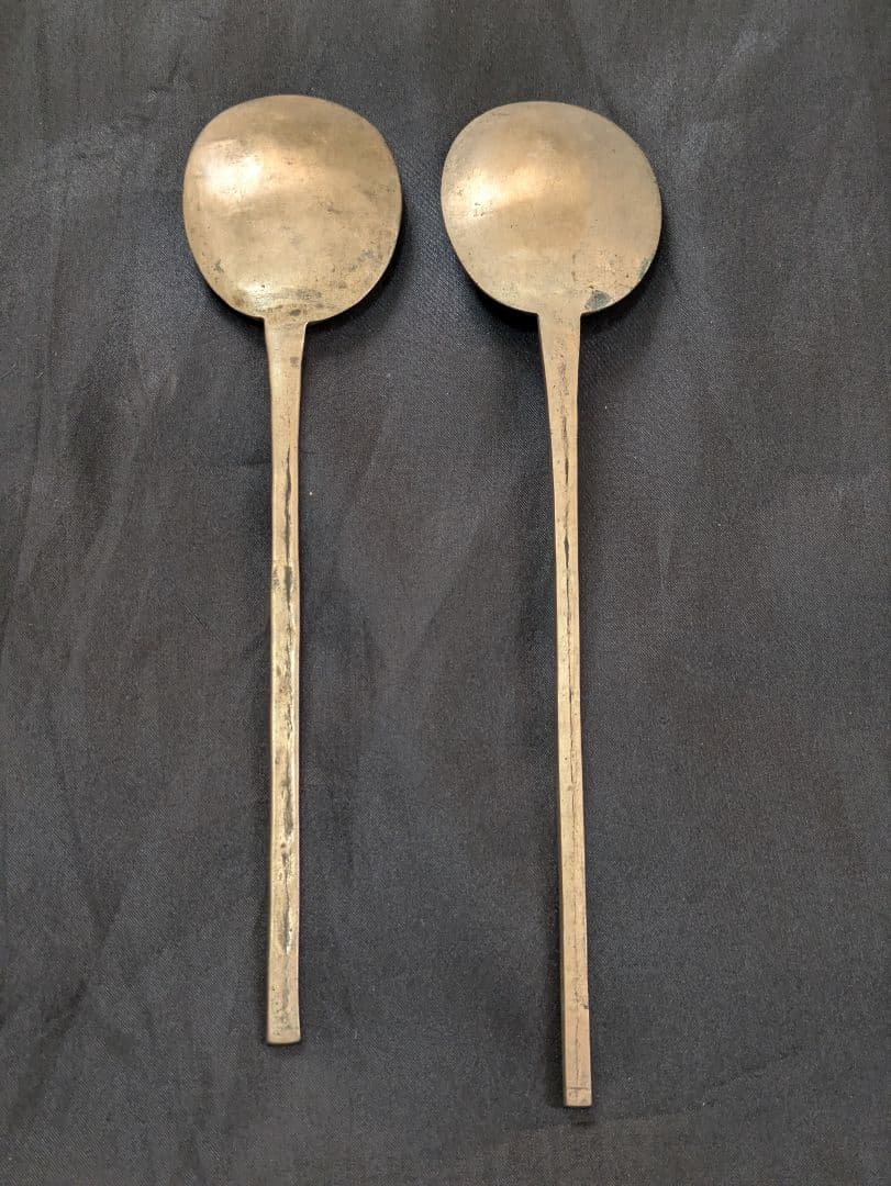 スッカラ　韓国　スプーン アンティーク 真鍮 ブラス 古道具 くらし　レトロ