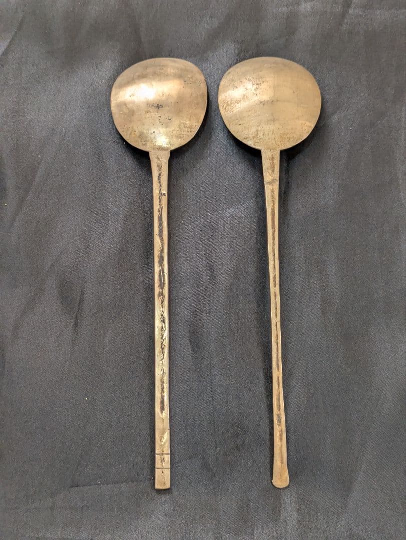 スッカラ　韓国　スプーン アンティーク 真鍮 ブラス 古道具 くらし　レトロ