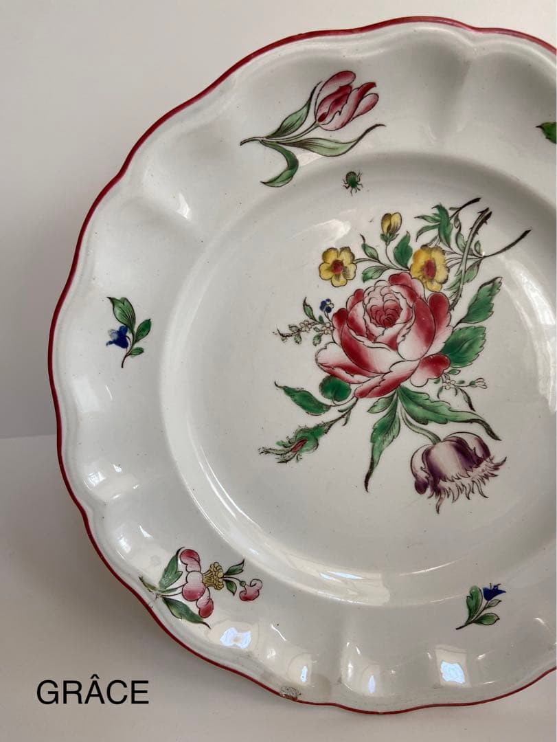 Lunéville　K&G　CHINA　手書きのプレート