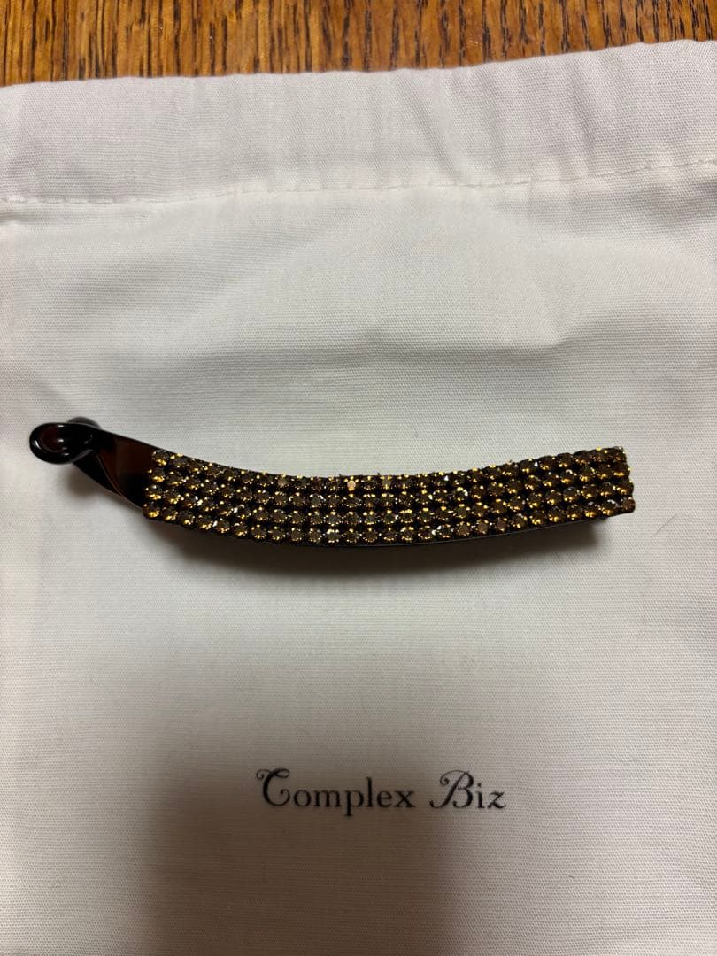 コンプレックスビズ　 バナナクリップ　ブラウン