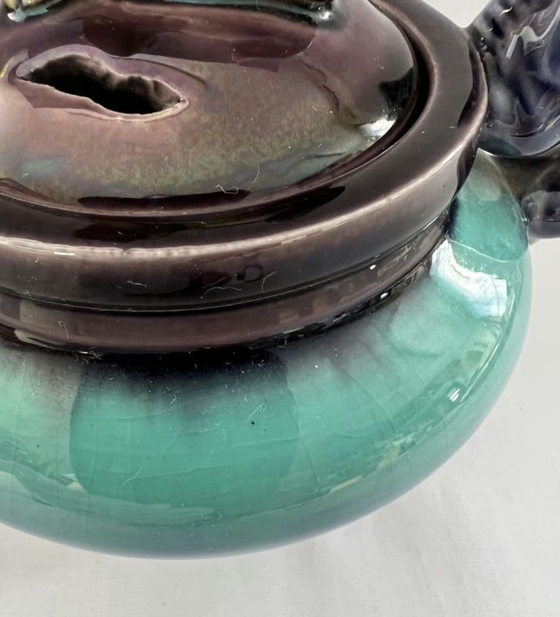 彩釉 久谷焼 香炉 徳田八十吉(正彦)